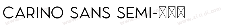 Carino Sans Semi字体转换